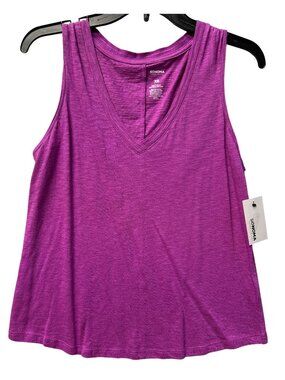 Sonoma Goods For Life Womens Size X Small Sleeveless V-Neck Tank Top Magenta